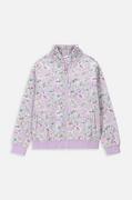 Bluzy dla dziewczynek - Coccodrillo bluza dziecięca kolor fioletowy wzorzysta - miniaturka - grafika 1