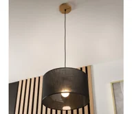 Lampy sufitowe - Brilagi - Żyrandol na lince ANTHONY 1xE27/60W/230V dąb/czarny - miniaturka - grafika 1