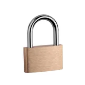 Inne mocowania - Kłódka bębenkowa zatrzaskowa mosiężna KD30 - miniaturka - grafika 1