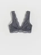 Biustonosze - Reserved - Koronkowy biustonosz - niebieski - miniaturka - grafika 1