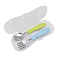 Sztućce dla dzieci - Sztućce z etui kiwi/sky - miniaturka - grafika 1