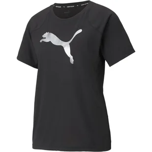 Koszulka damska Puma EVOSTRIPE czarna 58914301-S - Koszulki i topy damskie - miniaturka - grafika 1