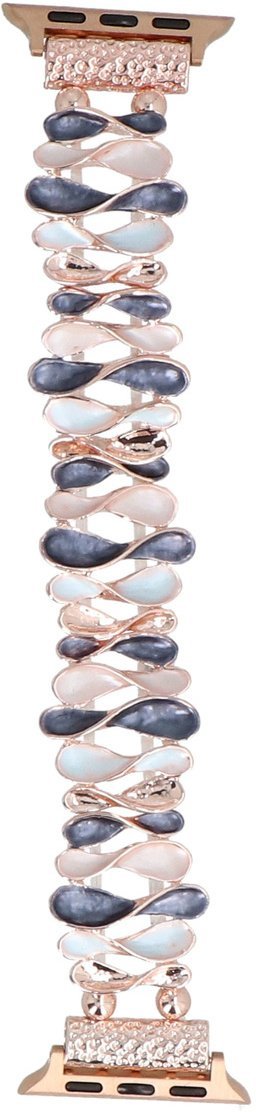 GlacierX bransoleta do smartwatcha Gleam Bow Stretch Bracelet Ocean Blush do Apple Watch 38/40/41mm Niebiesko-Różowa