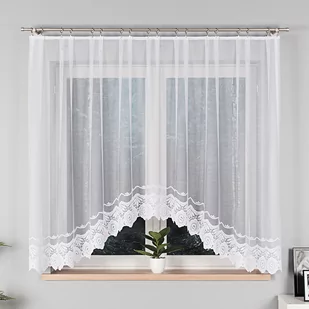 Markizeta Firanka konfekcjonowana, 160x300cm, kolor biały 090543 DORIANA 090543/000/001/160300/1 - Firany - miniaturka - grafika 1