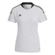 Koszulki i topy damskie - Koszulka damska adidas Tiro 21 Training Jersey biała GM7580-M - miniaturka - grafika 1