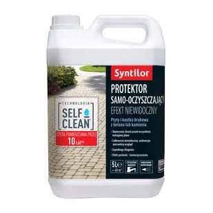 Syntilor Protektor samo-oczyszcząjący do kostki brukowej 5 l Efekt niewidoczny - Kleje i inne preparaty budowlane - miniaturka - grafika 1