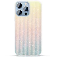 Etui i futerały do telefonów - Kingxbar Travel Series luksusowe eleganckie etui na iPhone 13 Pro niebiesko-pomarańczowy (Clouds) - miniaturka - grafika 1