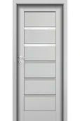 Drzwi wewnętrzne - Pol-Skone Dzwi Wewnętrzne Z Szybą Unito W3S Laminowane Platino - miniaturka - grafika 1