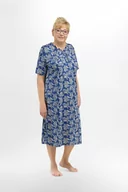 Bielizna nocna - M koszula damska nocna bawełniana z krótkim rękawem - miniaturka - grafika 1