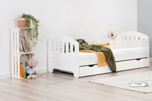 Lelu Design Łóżko 140x70cm Sweet Armadillo pojedyncze z szufladą kolor biały - Łóżka dla dzieci i młodzieży - miniaturka - grafika 1