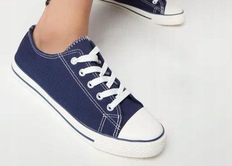 DOROTHY PERKINS TRAMPKI DAMSKIE GRANATOWE SZNUROWANE 36 FPM