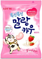Cukierki - Miękkie cukierki Malang Cow o smaku mleka truskawkowego 79g - LOTTE - miniaturka - grafika 1