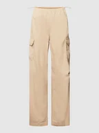 Spodnie damskie - Spodnie cargo z elastycznym pasem - miniaturka - grafika 1