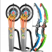 Zabawki i gry sportowe - Łuk strzelecki dla dzieci, gra zręcznościowa 2szt - miniaturka - grafika 1