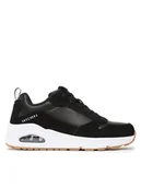 Buty dla chłopców - Skechers Sneakersy Uno Stacre 403677L/BKW Czarny - miniaturka - grafika 1