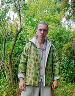 Kurtki damskie - Kurtka ocieplana lniana z kapturem - miniaturka - grafika 1