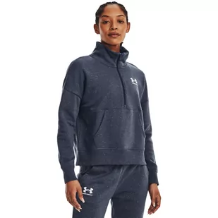 Damska bluza dresowa nierozpinana bez kaptura UNDER ARMOUR Rival Fleece HZ - szara - Bluzy sportowe damskie - miniaturka - grafika 1