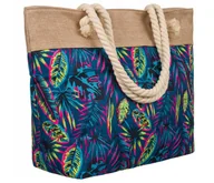 Torebki damskie - Pojemna shopperka damska z wytrzymałego poliestru - miniaturka - grafika 1