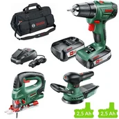 Zestawy elektronarzędzi - BOSCH Zestaw Combo 06039A310W - miniaturka - grafika 1