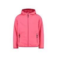 Kurtki i płaszcze dla dziewczynek - CMP Dziewczęca kurtka softshell ze stałym kapturem, Błyszcząca-truskawka, 128 - miniaturka - grafika 1