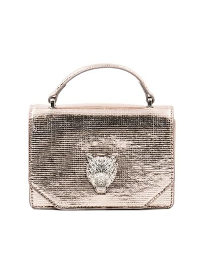 PLEIN SPORT Mini Shoulder Lime, Torba na ramię Unisex Dorosły, Srebrny, srebrny