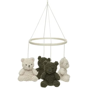 Jollein - Karuzela Nad Łóżeczko Baby Mobile Teddy Bear Leaf Green/Naturel - Karuzele dla niemowląt - miniaturka - grafika 1