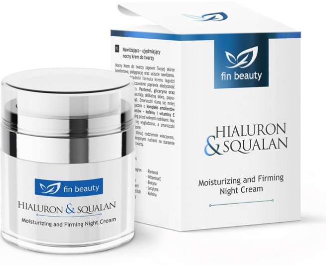 Fin Beauty krem na noc skwalan i kwas hialuronowy 50 g Finclub