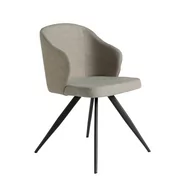 Krzesła - Krzesło do jadalni tapicerowane szarą tkaniną  4057 ANGEL CERDA - miniaturka - grafika 1