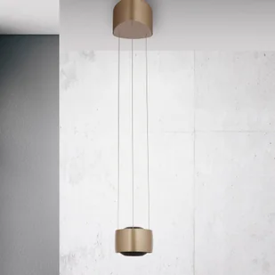Paul Neuhaus Lampa wisząca Q-Stretto, możliwość ściemniania, brązowy / mosiężny, salon / jadalnia, metal, nowoczesny - Lampy sufitowe - miniaturka - grafika 1
