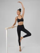 Legginsy - 4F Legginsy do jogi szybkoschnące damskie - czarne XS - miniaturka - grafika 1