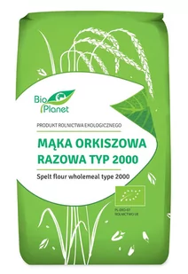 Bio Planet SERIA MĄKI I SKROBIE MĄKA ORKISZOWA RAZOWA TYP 2000 BIO 500 g - BIO - Zdrowa żywność - miniaturka - grafika 1