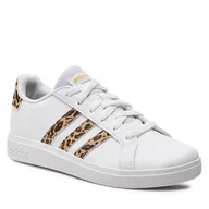 Buty dla dziewczynek - Buty adidas Grand Court 2.0 Kids IG1187 Ftwwht/Magbei/Magold - miniaturka - grafika 1