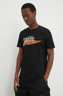 Diesel t-shirt bawełniany T-DIEGOR-K75 męski kolor czarny z nadrukiem A12503.0GRAI - Koszulki męskie - miniaturka - grafika 1