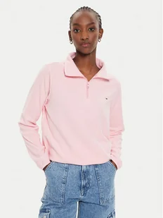 Tommy Jeans Polar DW0DW19751 Różowy Regular Fit - Bluzy damskie - miniaturka - grafika 1