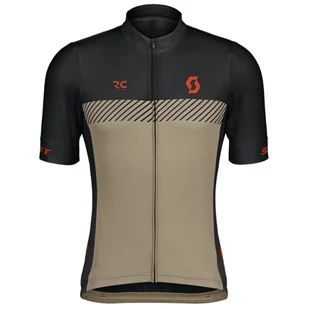 Męska koszulka kolarska Scott Jersey M's RC Team SS Rozmiar: M / Kolor: czarny/brązowy - Bluzy sportowe męskie - miniaturka - grafika 1