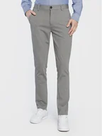 Spodnie męskie - Blend Spodnie materiałowe Napa 20711182 Szary Slim Fit - miniaturka - grafika 1