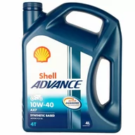 Oleje silnikowe - SHELL Advance AX7 4T 10W40 4L - półsyntetyczny olej motocyklowy - miniaturka - grafika 1
