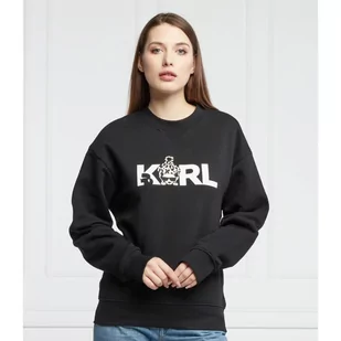 Karl Lagerfeld Bluza Ikonik Animal Sweat | Regular Fit - Bluzy damskie - miniaturka - grafika 1