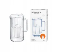 Dzbanki filtrujące - Dzbanek filtrujący szklany Aquaphor Nord 2,5l z wkładem A5H (350l), biały - miniaturka - grafika 1
