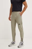Spodnie męskie - adidas Performance spodnie treningowe Designed for Training kolor zielony gładkie JE6691 - miniaturka - grafika 1