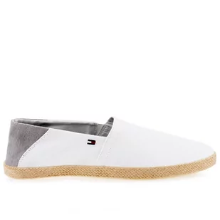 Buty Tommy Hilfiger Easy Summer Slip On FM0FM00569-YBR - białe - Slip on męskie - miniaturka - grafika 1