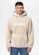 Bluzy męskie - Bluza męska z kapturem Pit Bull Aragon beżowa L - miniaturka - grafika 1