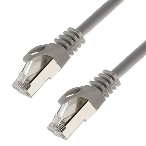 Kabel sieciowy S/FTP PIMF Cat 7 10 m, szary kabel krosowy Gigabit Ethernet LAN DSL CAT7