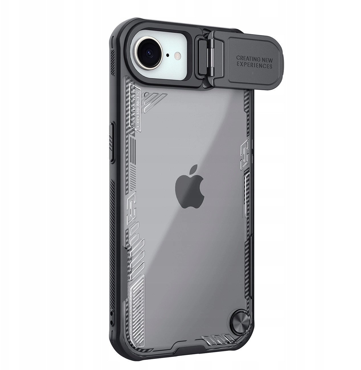 Etui Nillkin Iceblade Prop z osłoną obiektywu i podstawką na iPhone 16e - czarne