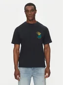 Koszulki męskie - Quiksilver T-Shirt EQYZT08033 Czarny Regular Fit - miniaturka - grafika 1