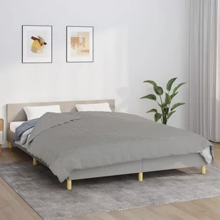 vidaXL Koc obciążeniowy, szary, 200x230 cm, 9 kg, tkanina - Koce - miniaturka - grafika 1