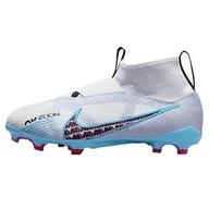 Buty dla chłopców - Nike Jr Zoom Superfly 9 Pro Fg sneakersy chłopięce, Biały, bałtycki błękit Roce Pink Blast Indigo Dunst, 36 EU - miniaturka - grafika 1