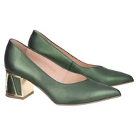 Czółenka - Czółenka damskie Aspena KOR 2670 ZIEL476 38 - miniaturka - grafika 1