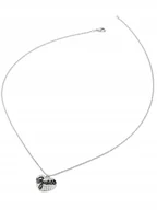 Naszyjniki - Guess Vintage Guess srebrny naszyjnik serce z kryształkami JUBN04690JW - miniaturka - grafika 1