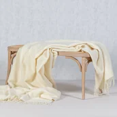 Koce - Pled Zelandia 200x240cm cream - miniaturka - grafika 1